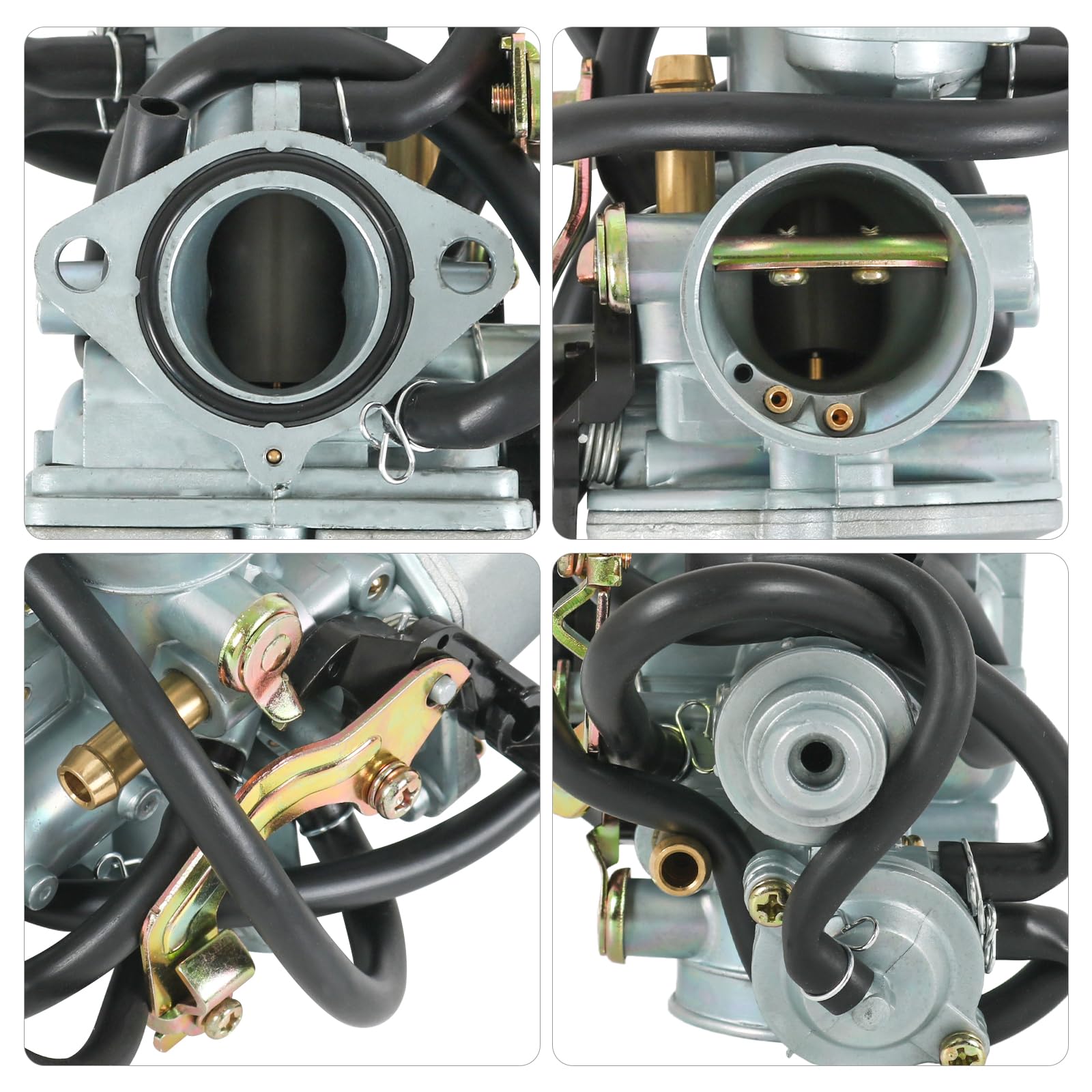 RUIANOMG carburetor installed on TRX250 demonstrating restored throttle response and fit
