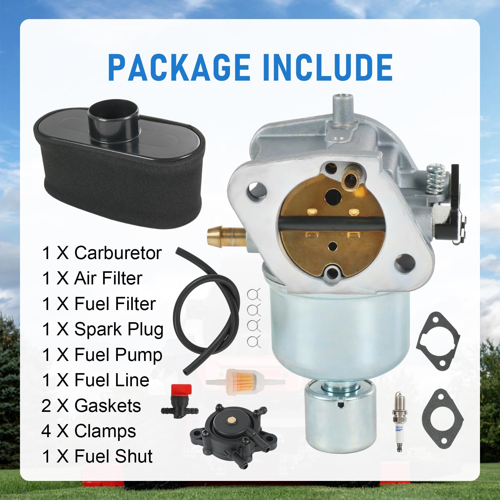 RUIANOMG full kit components laid out for easy one-stop repair benefit