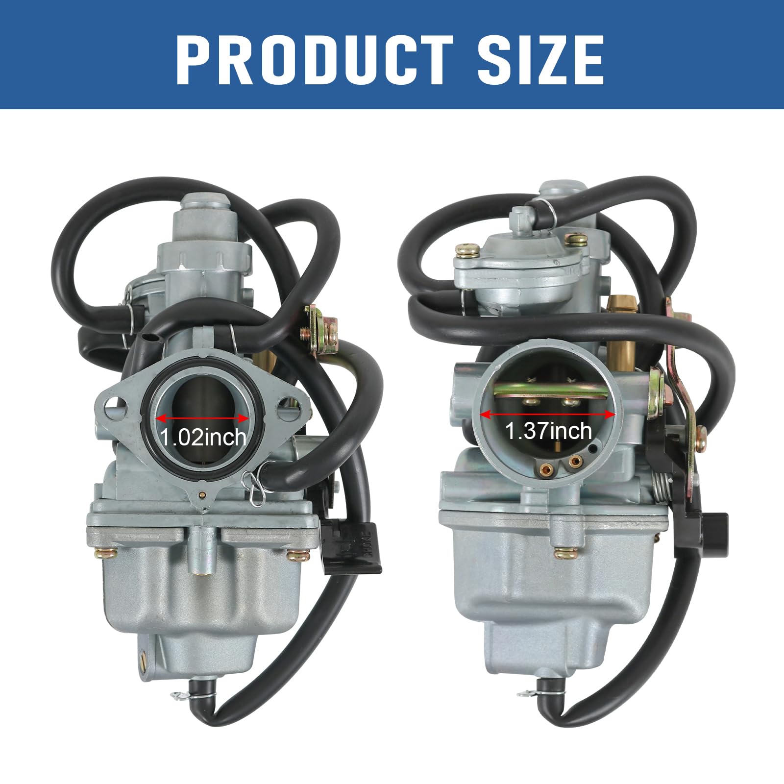 RUIANOMG throttle cable and fuel lines image highlighting smooth operation and improved routing