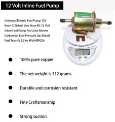RUIDELI 10ft NBR fuel hose laid out demonstrating flexibility and fuel resistance