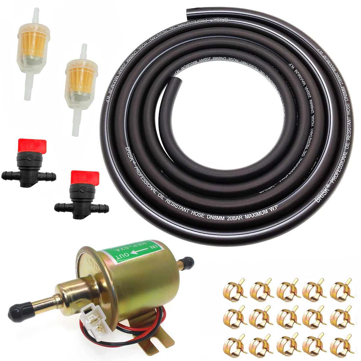 RUIDELI pump kit front view showing components for quick installation and reliability