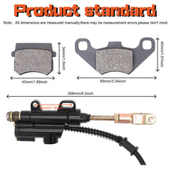 Ruikarhop close-up of brake pad and piston demonstrating durable materials