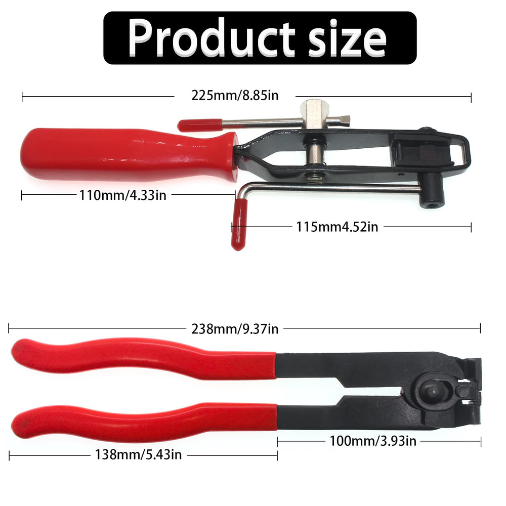RUITONDA pliers jaws close-up showing hardened steel for consistent crimps