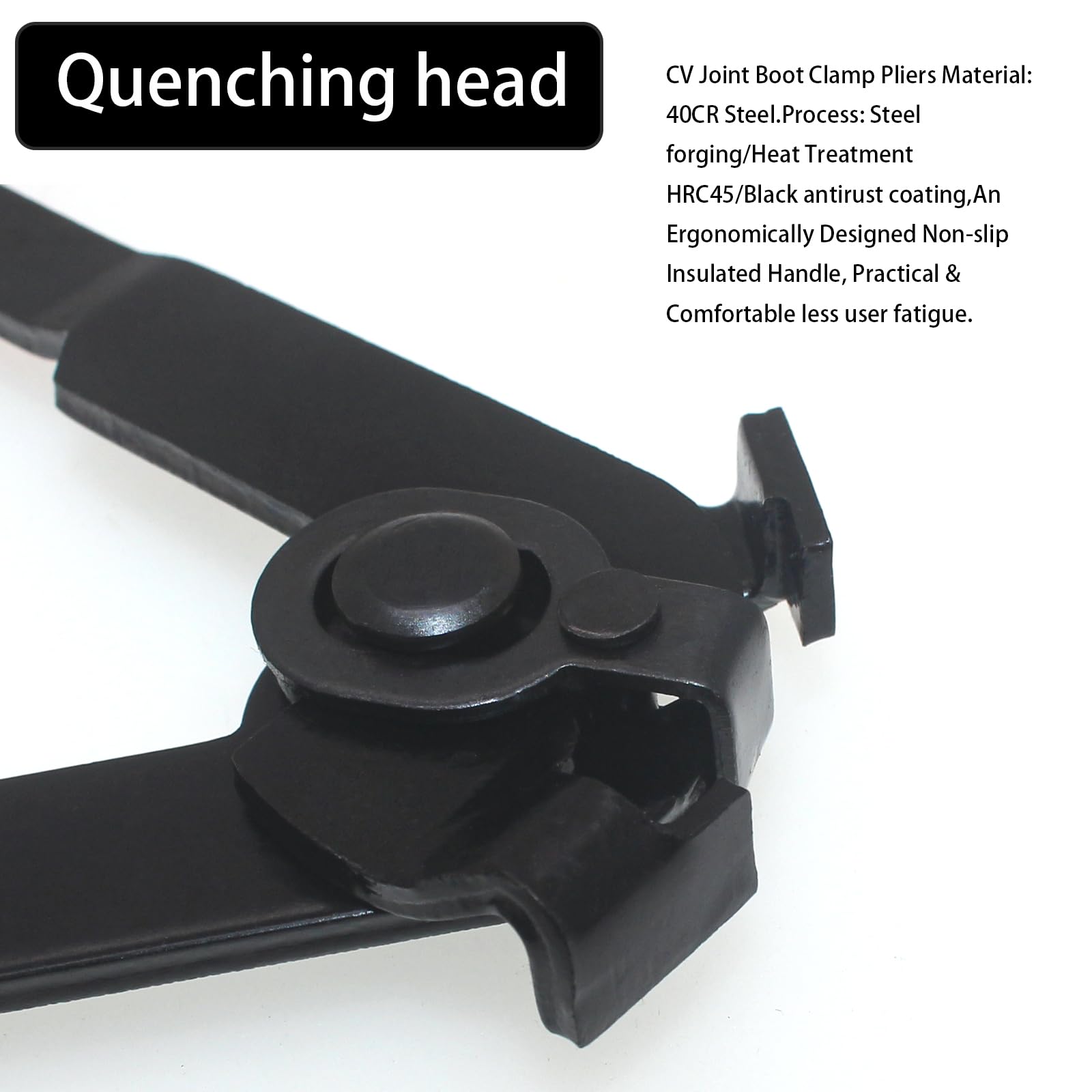 RUITONDA pliers installing CV boot clamp demonstrating neat professional finish