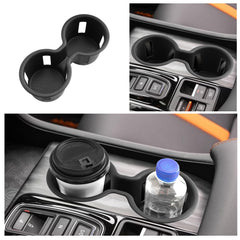 Ruiya close-up of cup and phone slots holding items securely to reduce movement
