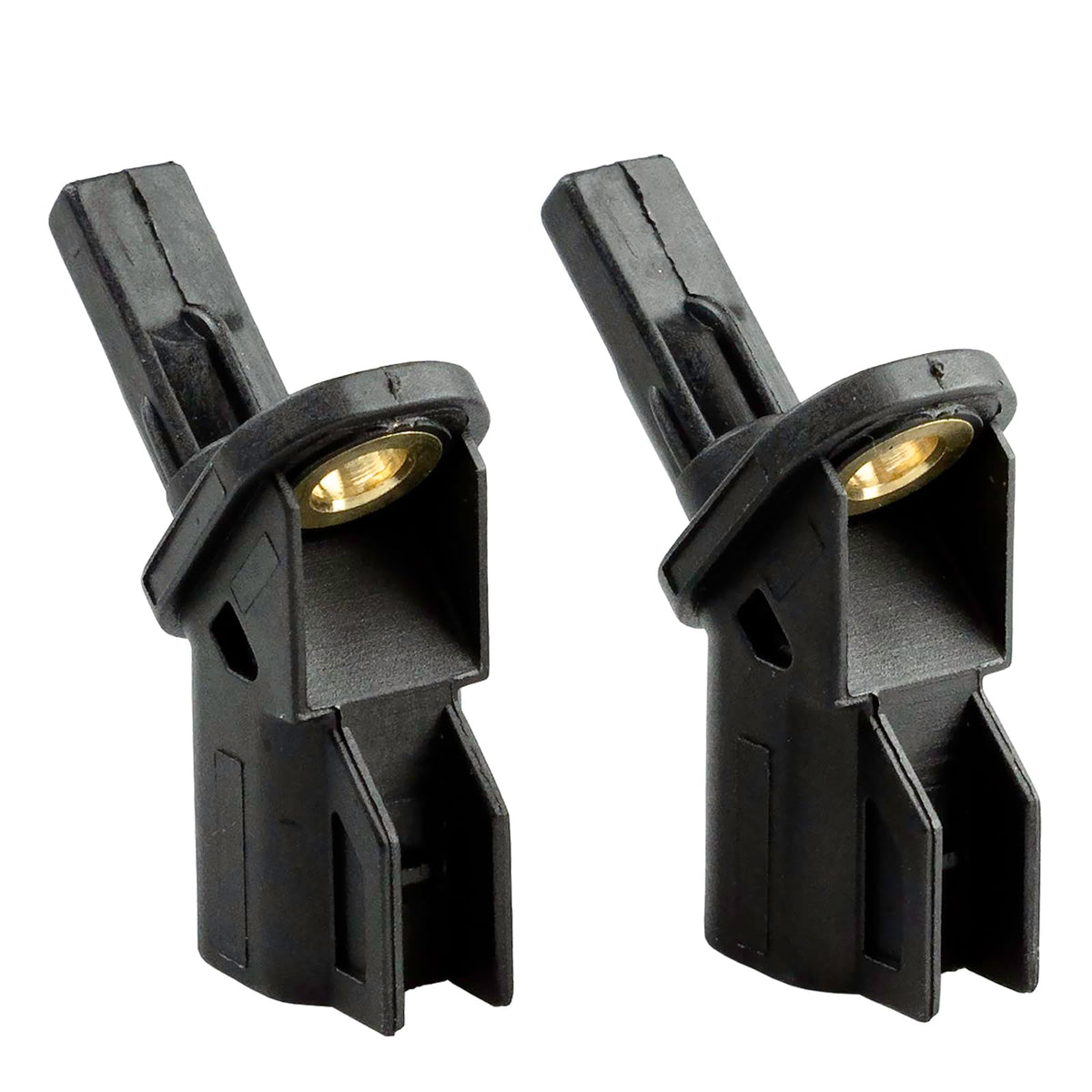 Ruizure front ABS sensor pair packaging showing contents and warranty benefit