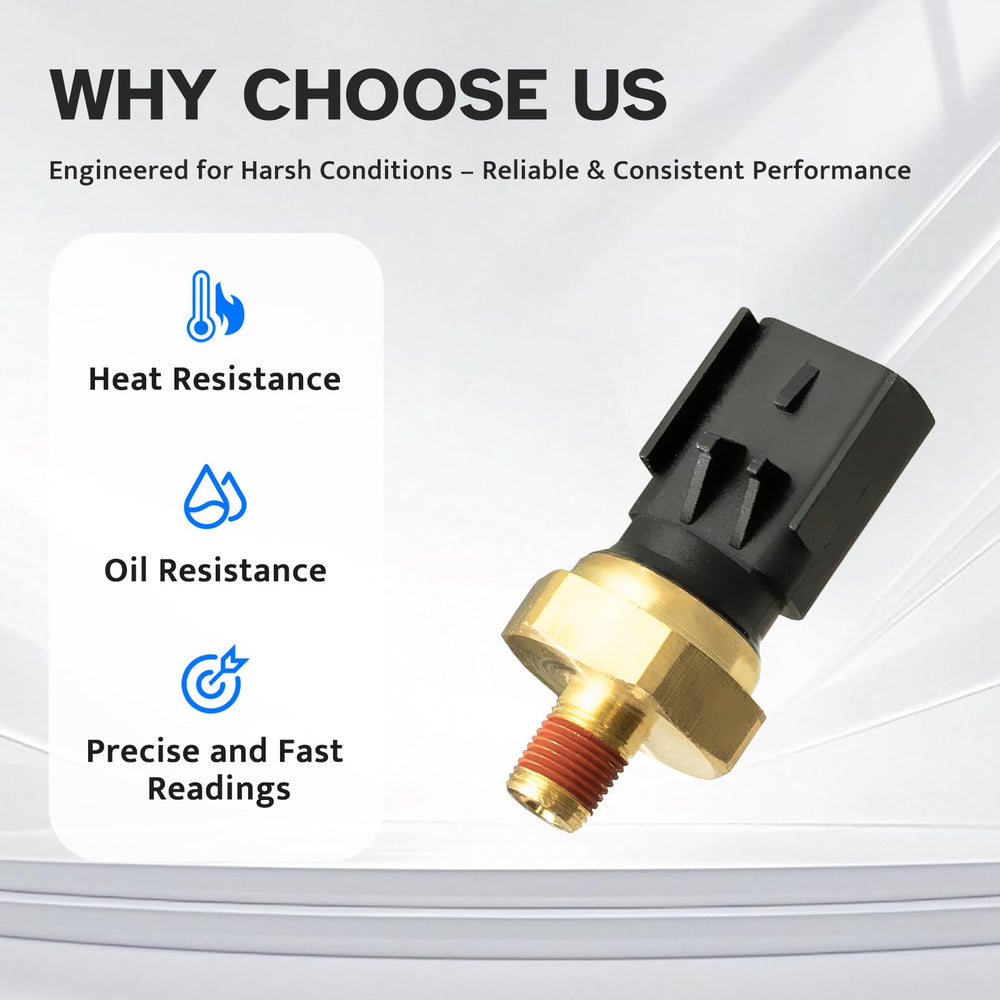 Ruizure sensor installed underhood demonstrating direct-fit replacement benefit