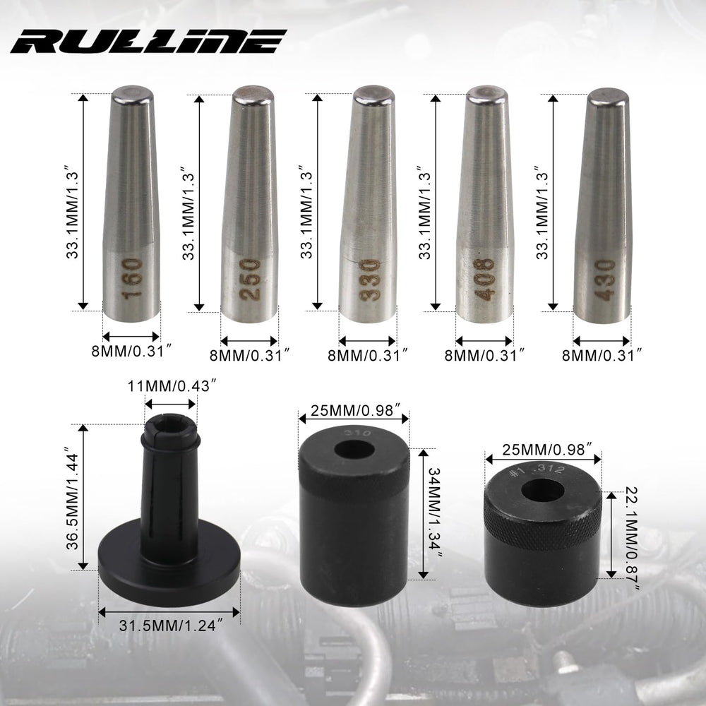 RULLINE pilot cone close-up guiding seal to prevent damage during installation