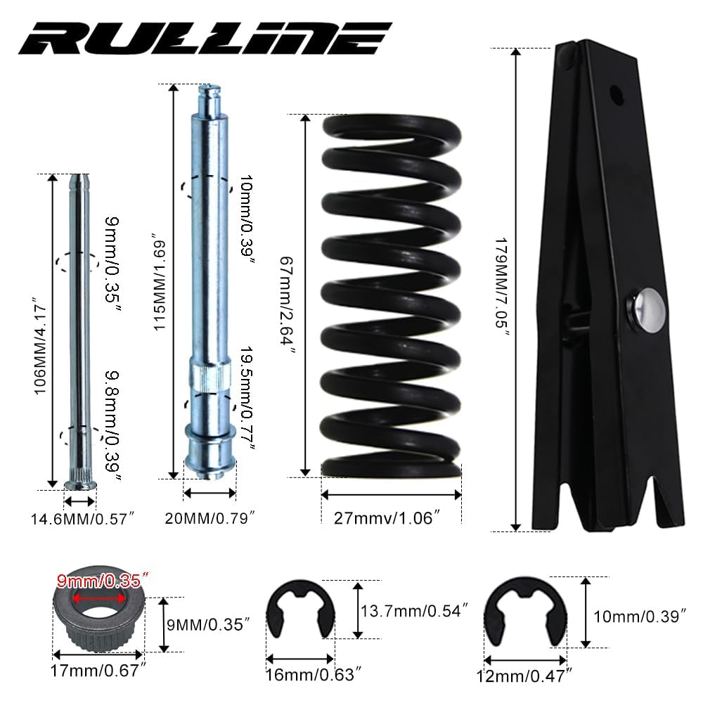 RULLINE roller pin close-up showing smooth finish for reduced hinge play and long life