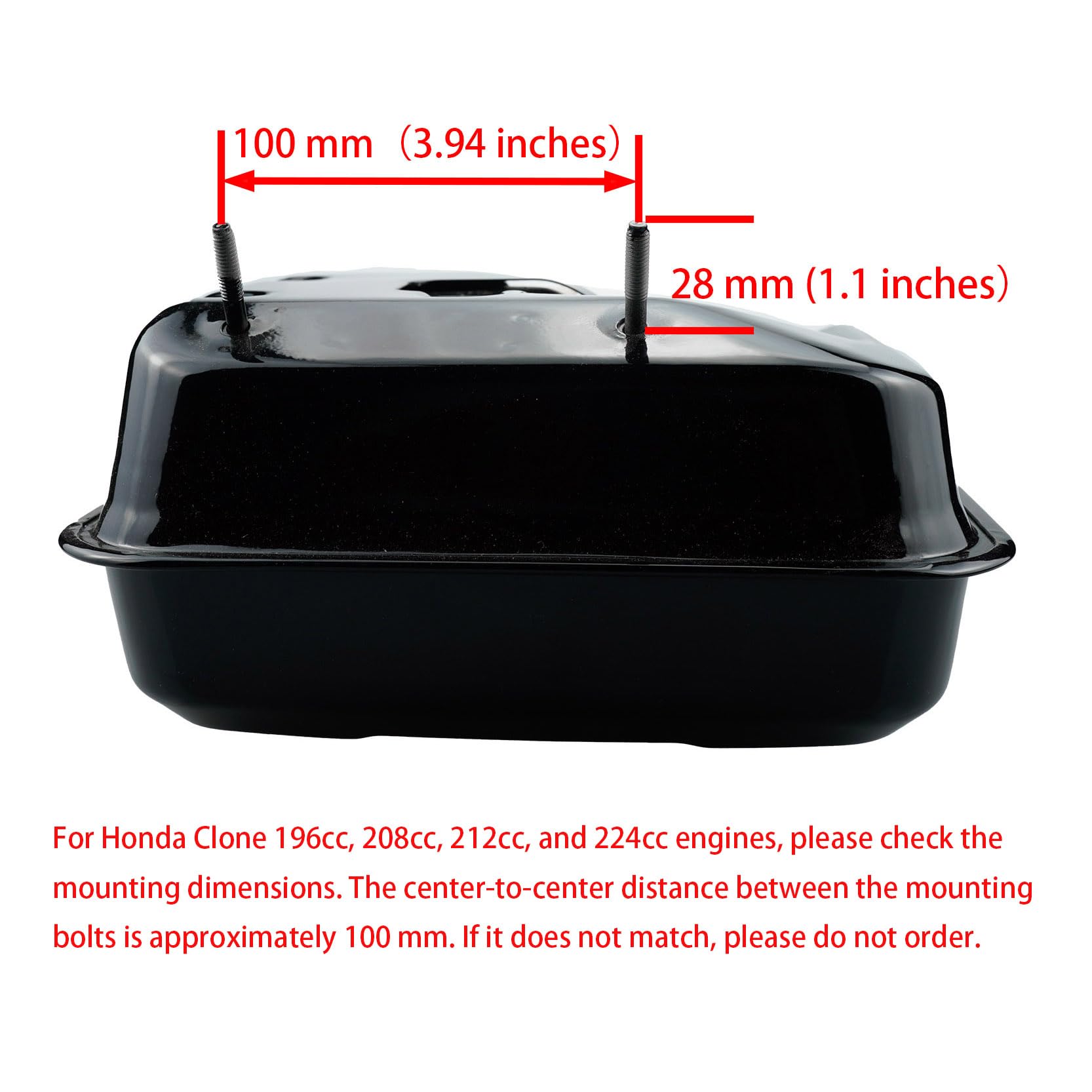 Ruma tank top with fuel cap and vent for easy refueling