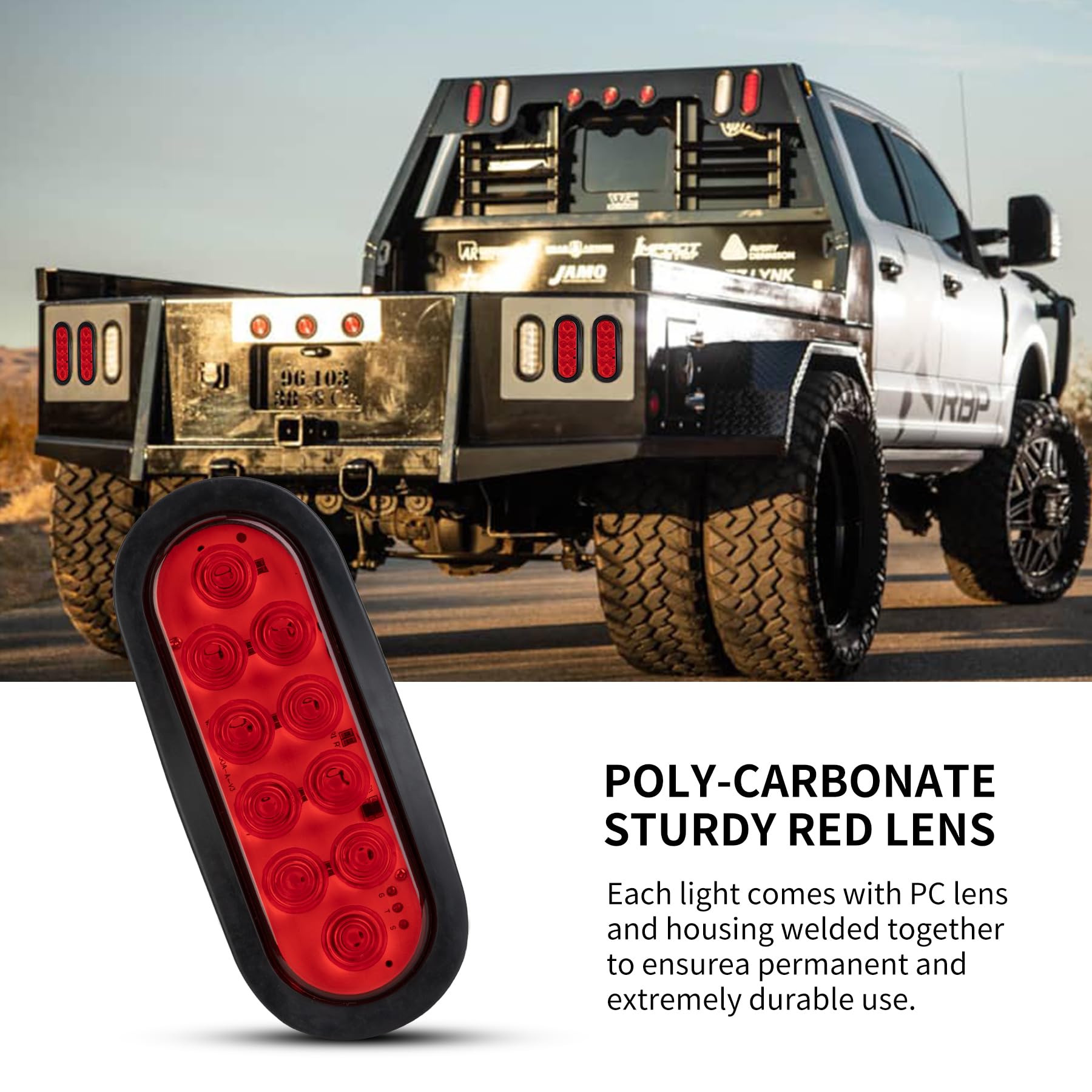 RUNBAITOO mounted on trailer illustrating secure fit and weather resistance