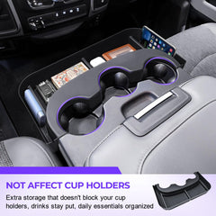 RUNROAD showing cup holder clearance preserving drink access and stability