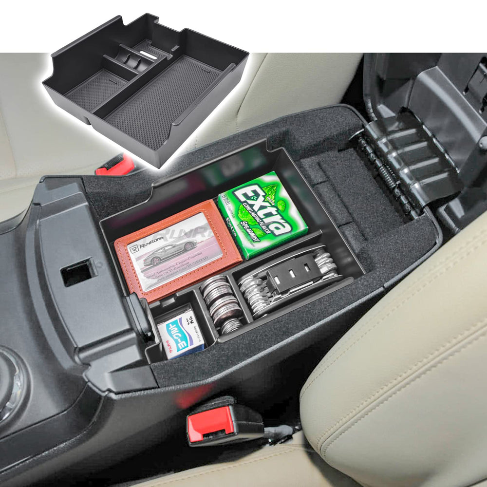 RUNROAD front view of insert showing neat tray and easy access benefit
