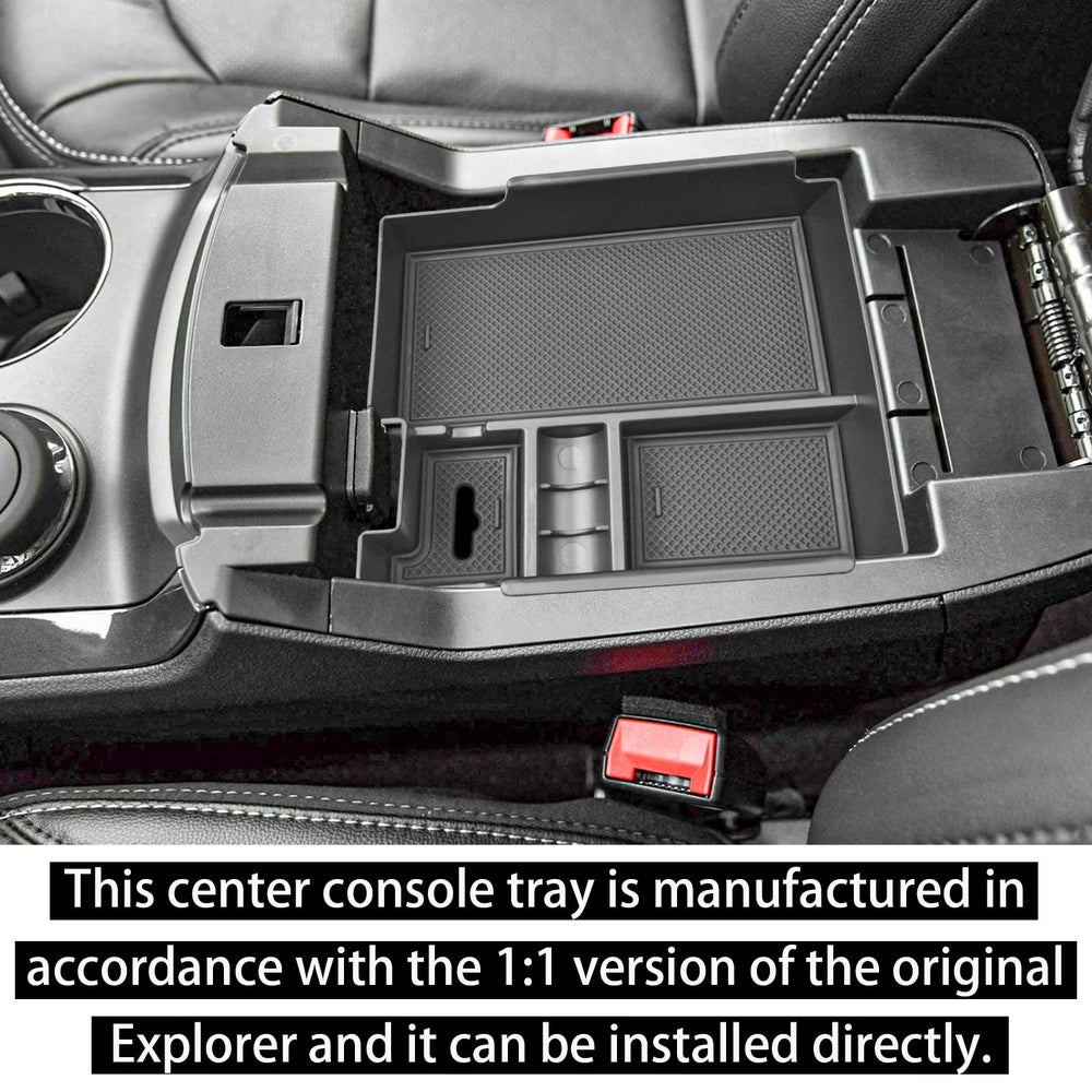RUNROAD side profile fitting snugly in Explorer console for stable hold