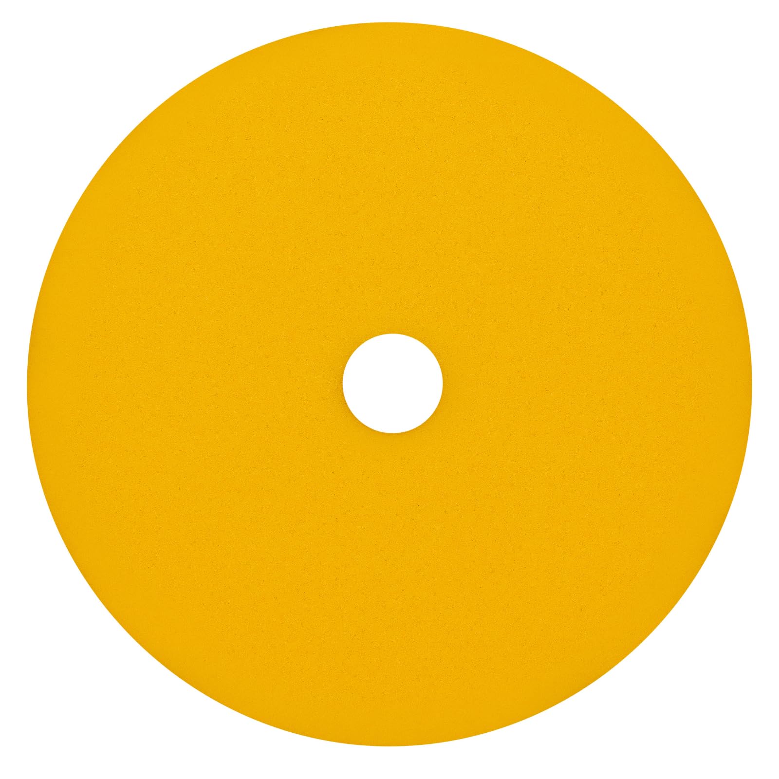 RUPES front view of 150mm yellow pads showing pack and labeling for easy identification and quick selection
