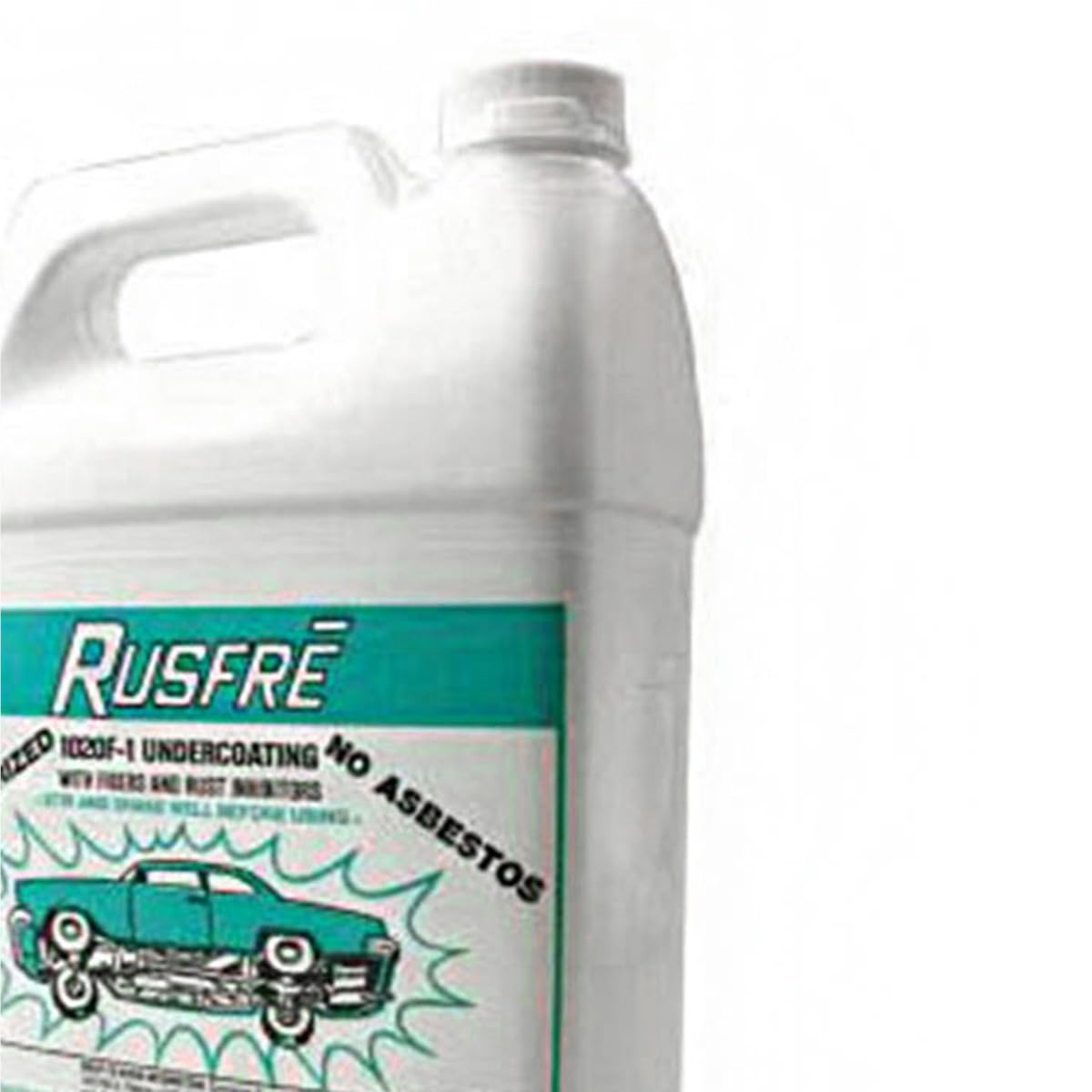 Rusfre black rubberized undercoating close-up texture showing bonded fibers for durable chip resistance