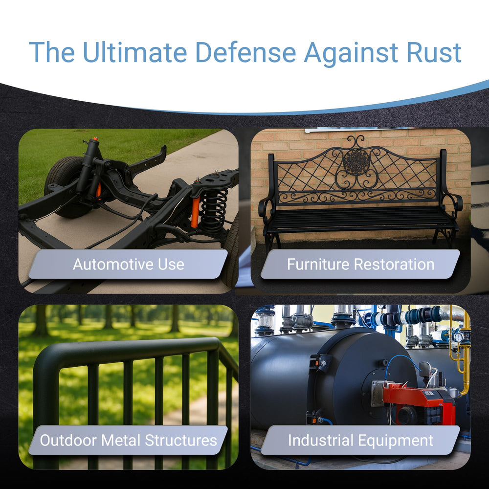 RUST BULLET label closeup showing application guidance and preparation details