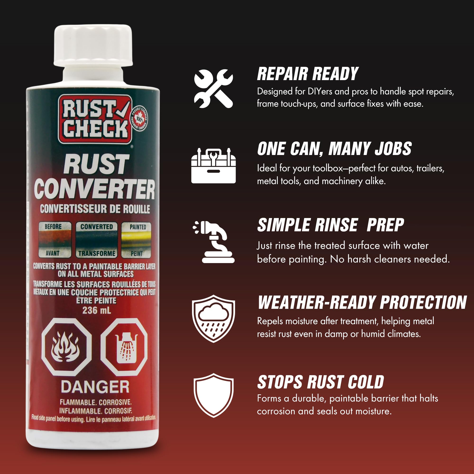 Rust Check brush application on autobody delivering deep penetration