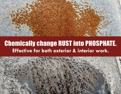 Rust Kutter sprayer applying product to car panel for even coverage benefit