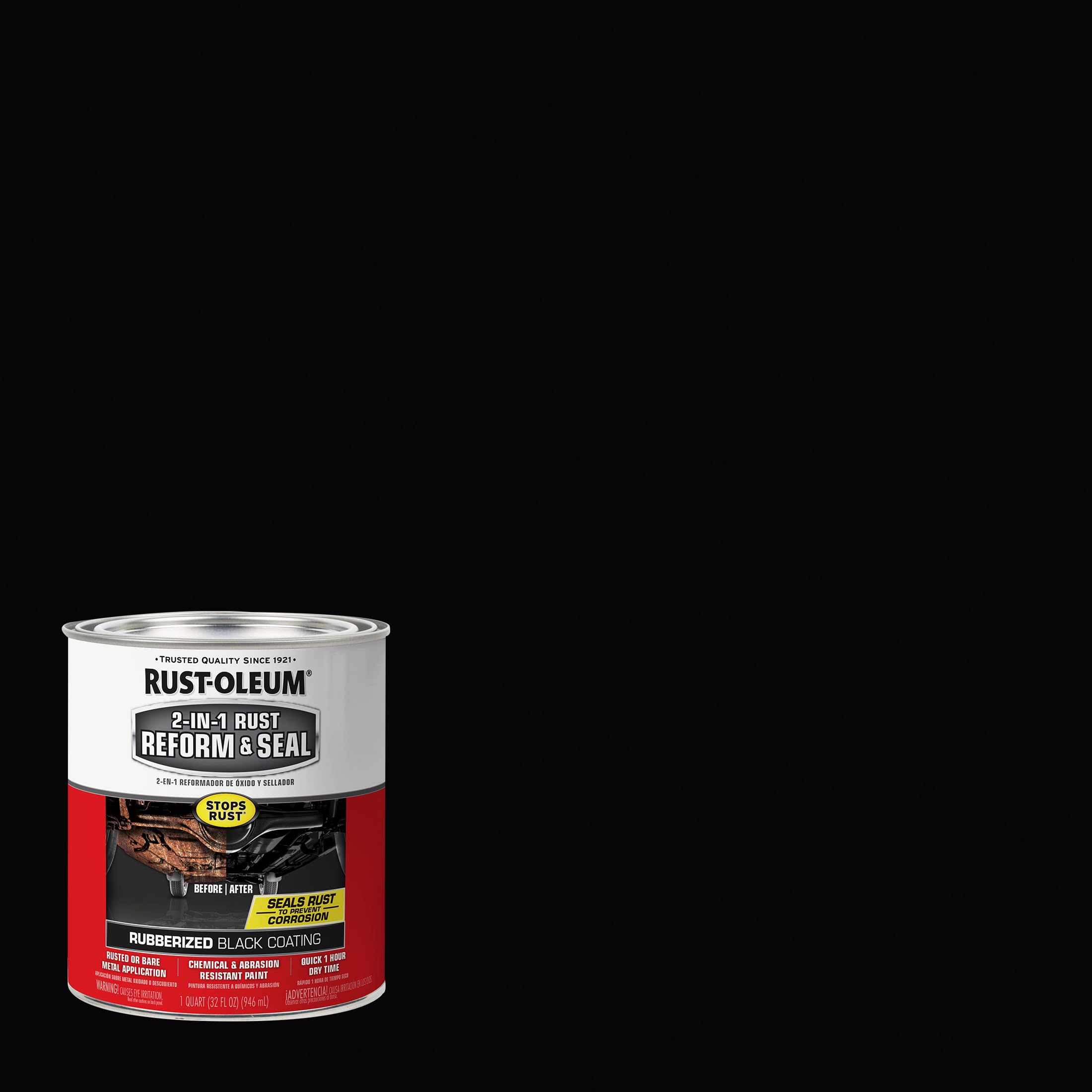 Rust-Oleum close-up of rubberized texture offering abrasion resistance
