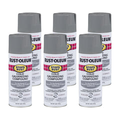 rust-oleum Stops Rust six-pack front packaging showing cans and label, protecting metal