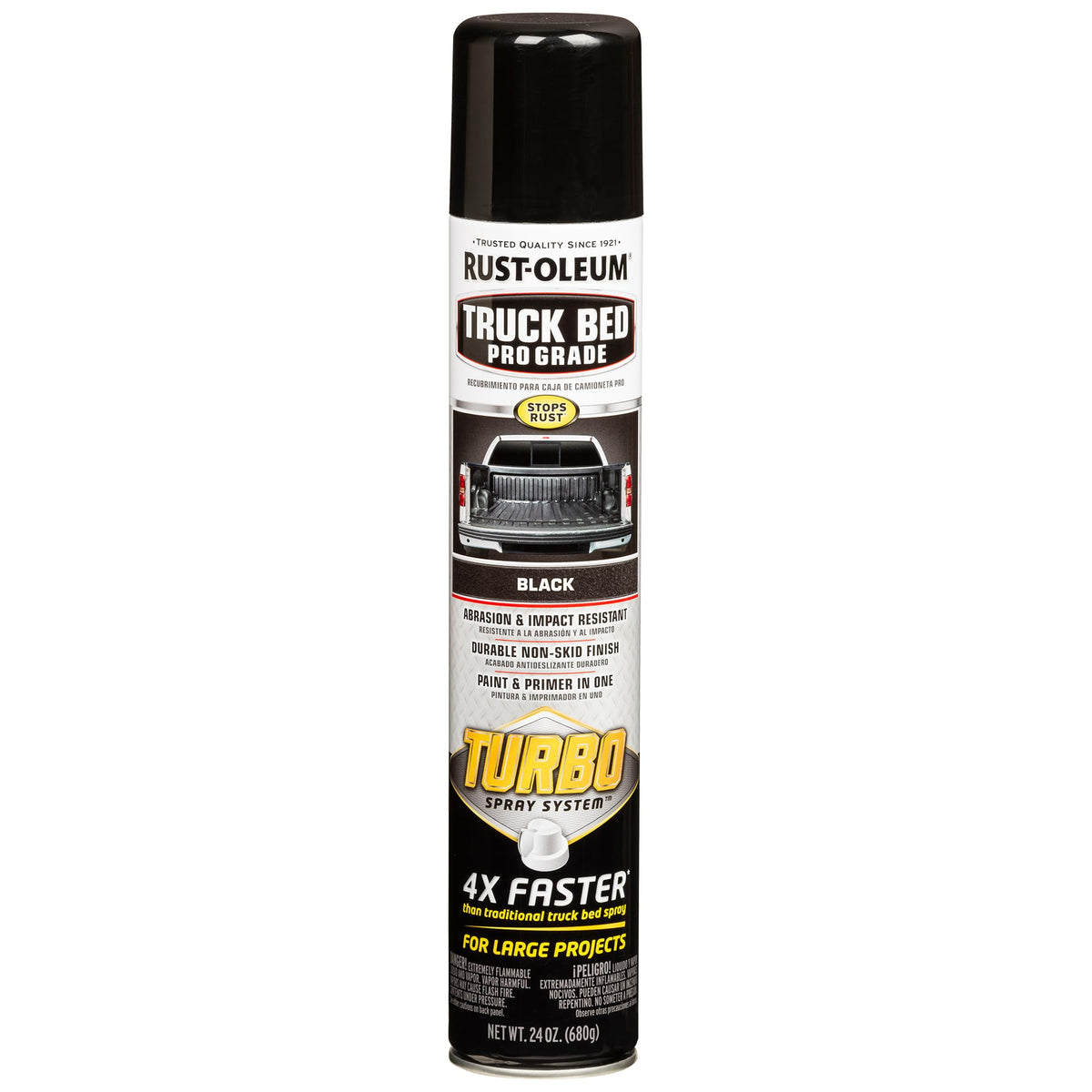 Rust-Oleum product can front view showing label and benefits