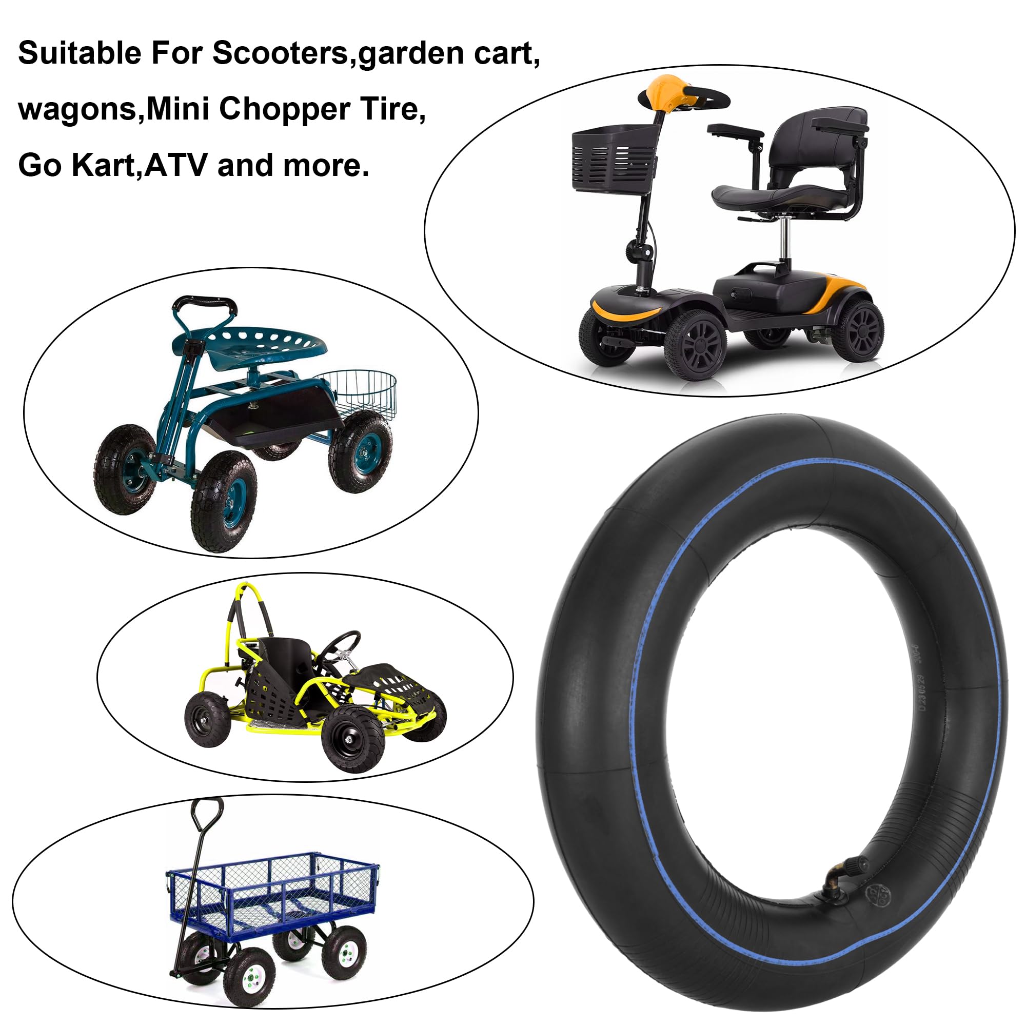 RUTU inner tube next to coin scale showing compact size benefit