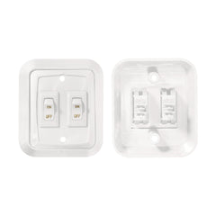 RV Designer close-up of raised bezel and contour rocker switch highlighting tactile operation benefit