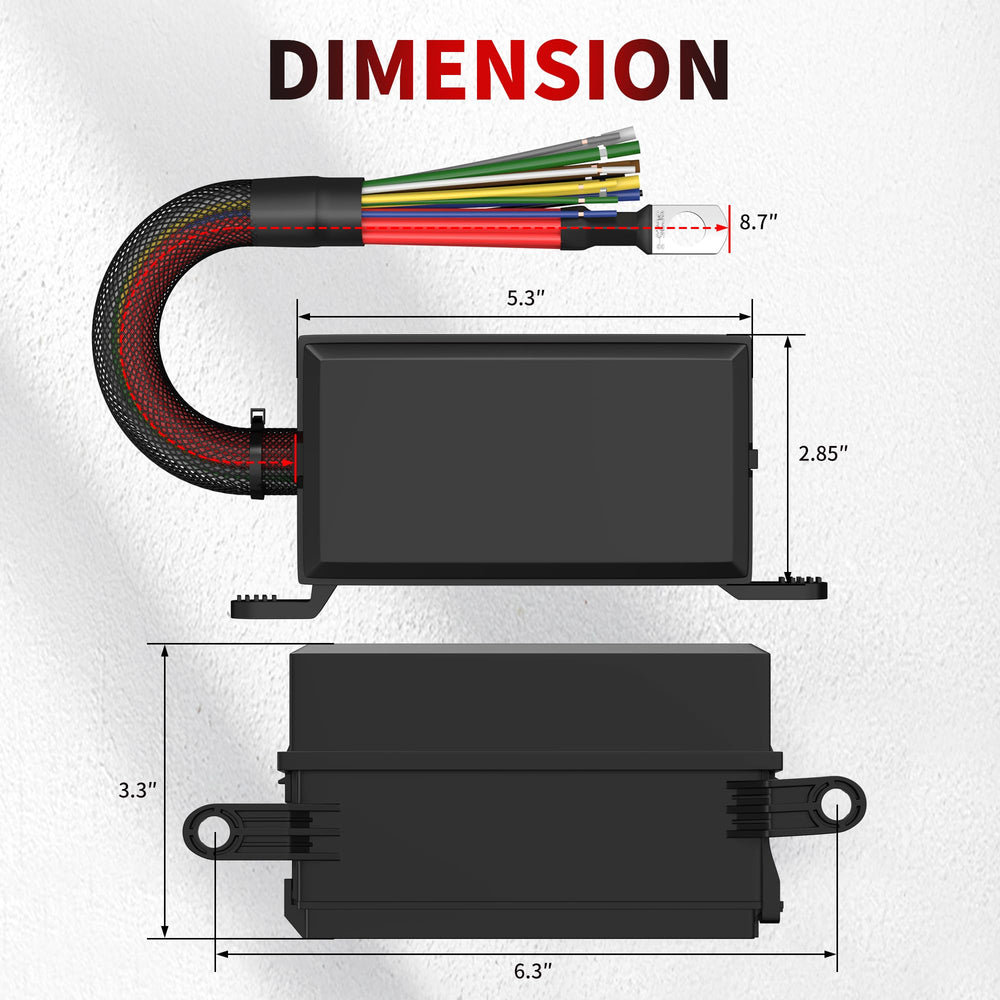 RVBOATPAT close-up of relays and blade fuses illustrating durable components