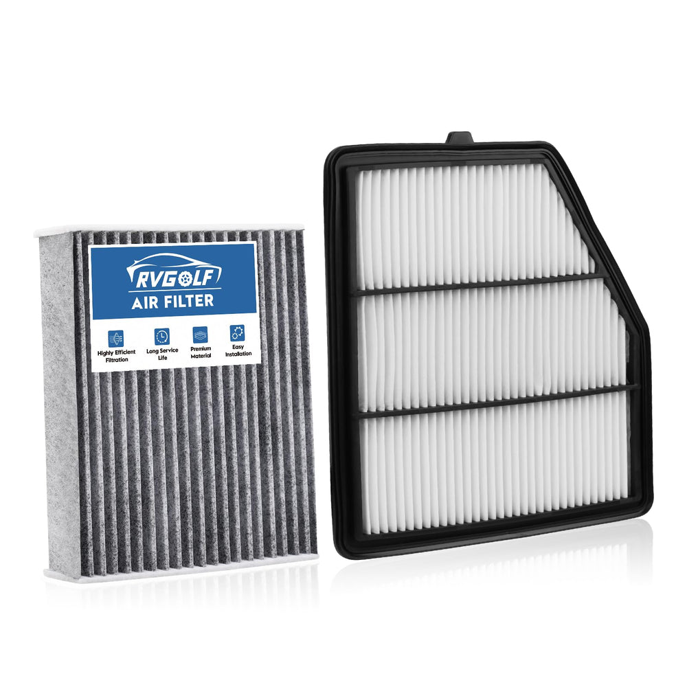 RVgolf engine filter front view showing fit and clean intake protection