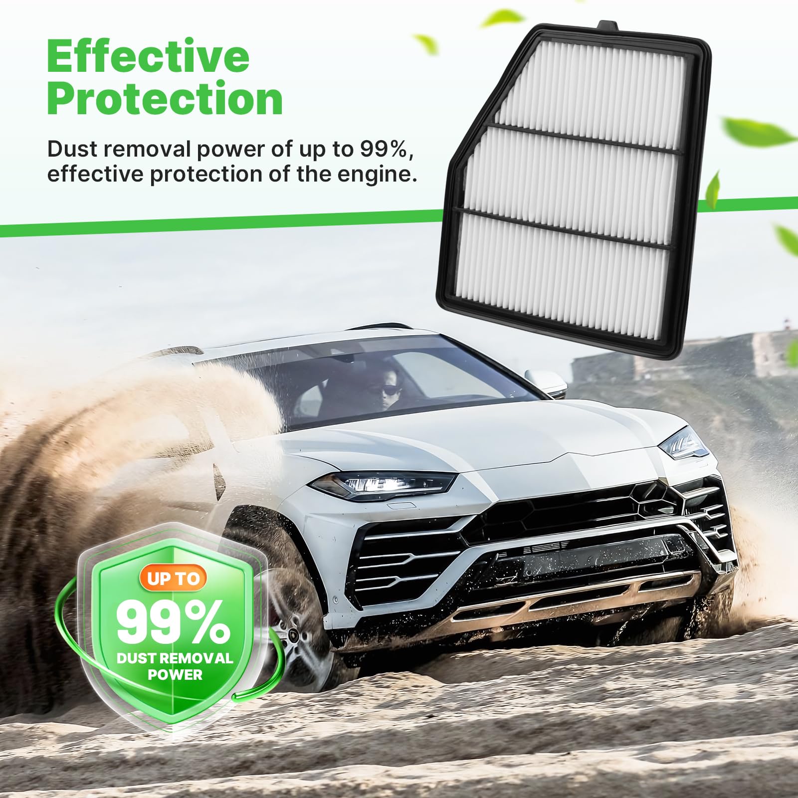 RVgolf filter fiber closeup highlighting high-filtration media and durability