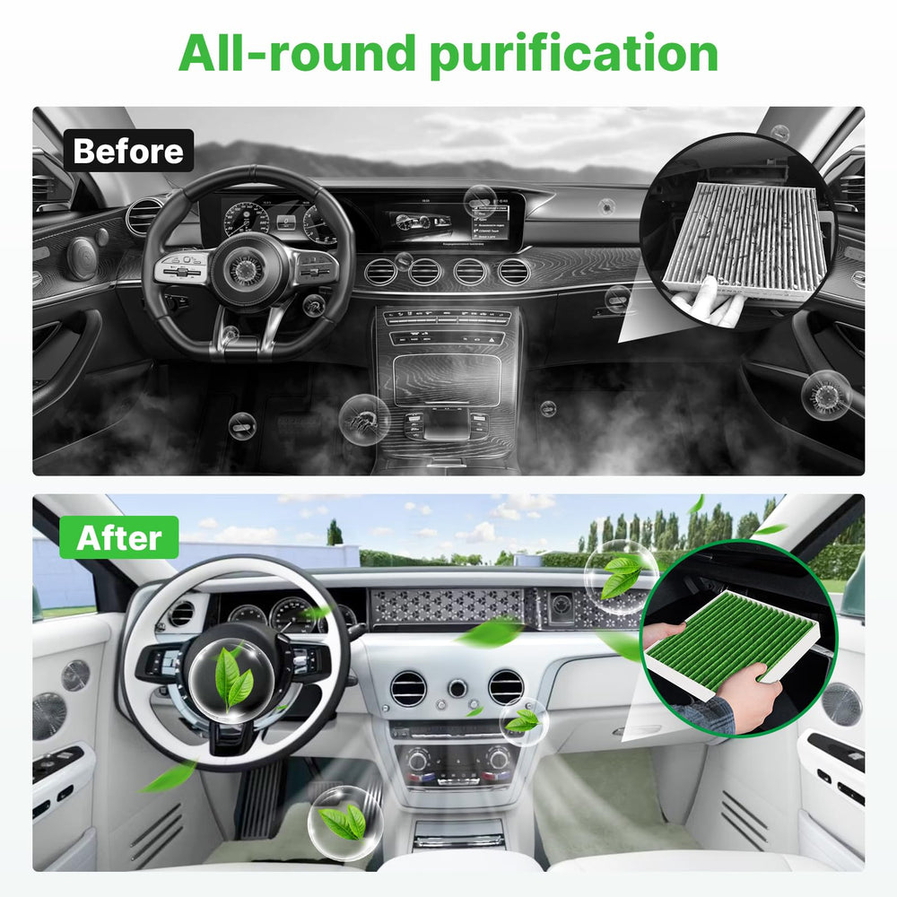 RVgolf filters installed under hood illustrating easy replacement and restored intake