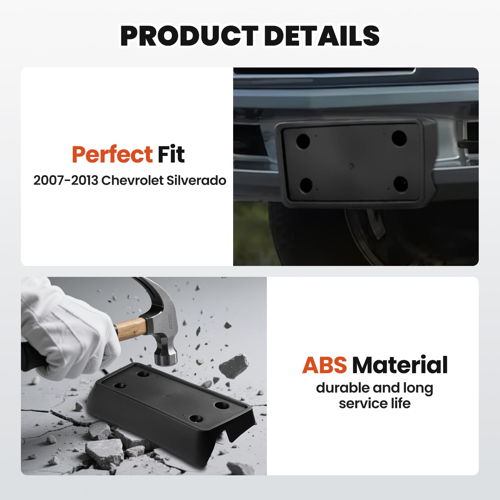 RVgolf mounted on Silverado front showing exact fit and easy install benefit