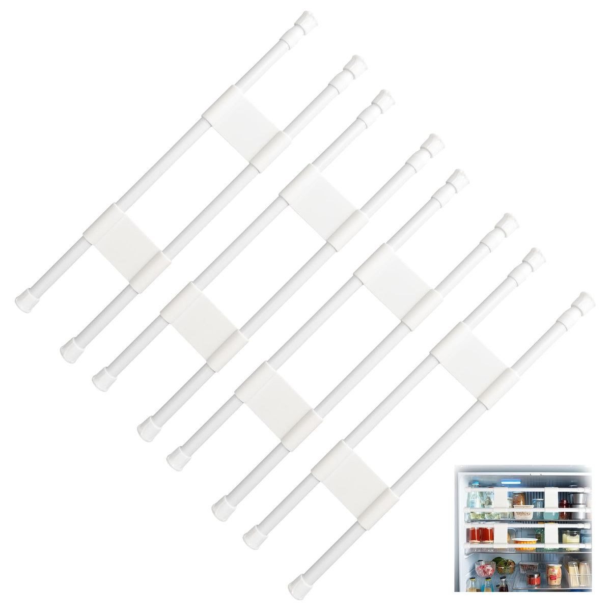 RVGUARD front view of tension rod kit showing components and packaging benefit organization