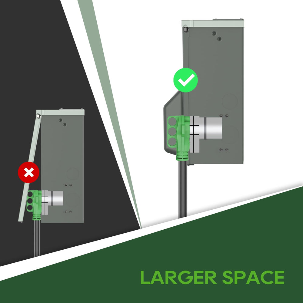 RVGUARD lockable latch detail providing secure access control for campsite safety