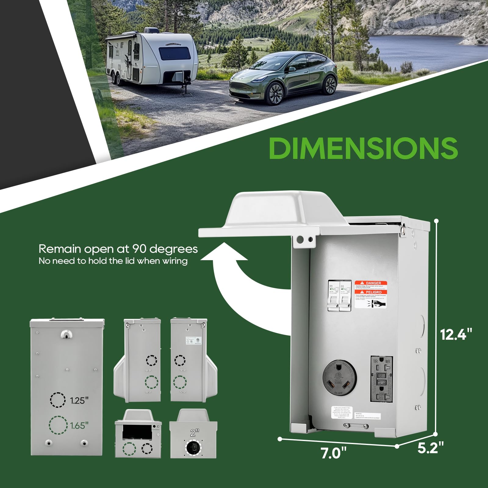 RVGUARD powder-coated metal finish resisting rust and wear in outdoor conditions
