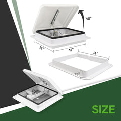 RVGUARD side profile showing putty tape flange for leak-resistant sealing benefit