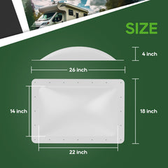 RVGUARD installed on an RV roof demonstrating weatherproof fit and UV blocking benefit