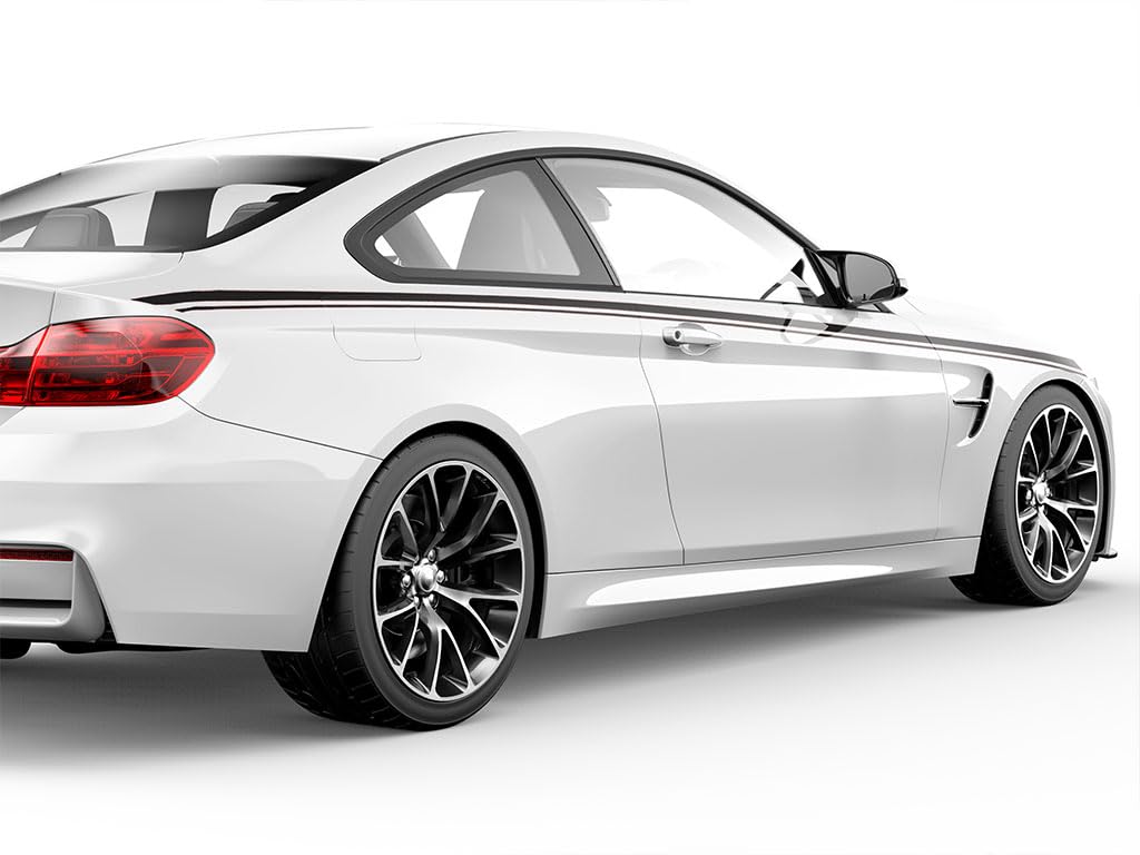 Rvinyl pinstripe wrapping fender edge demonstrating clean curve compliance
