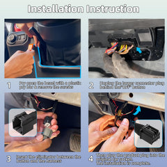 RVMARINEPAT module location under steering column demonstrating easy access advantage