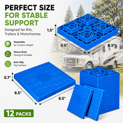 RVMATE closeup of interlocking block detail demonstrating secure stacking