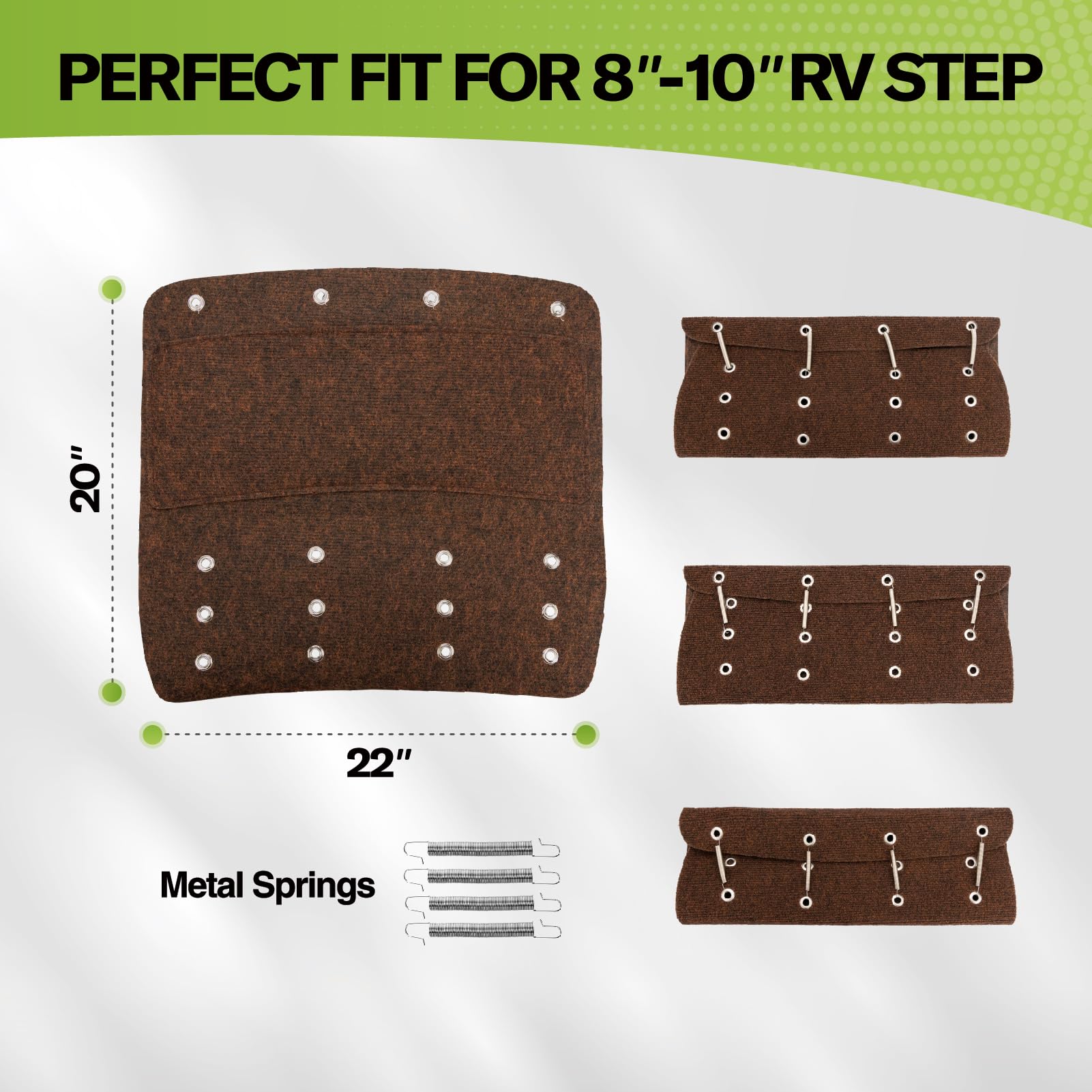 RVMATE close-up of polyester texture offering superior grip