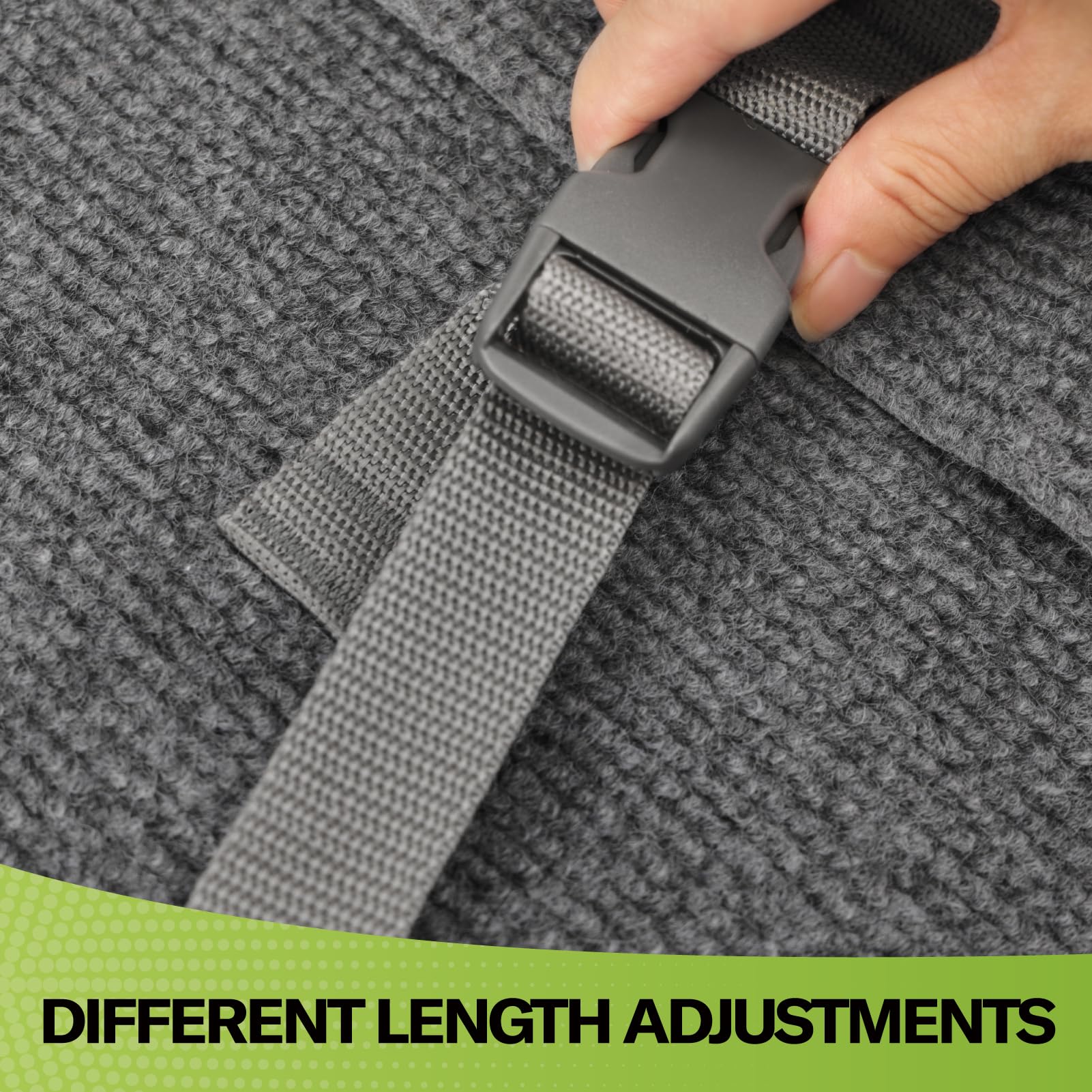 RVMATE rug next to tape measure illustrating 22x23 inch size and fit options