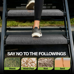 RVMATE detailed shot of rust-resistant snap fastener showing secure quick-fit