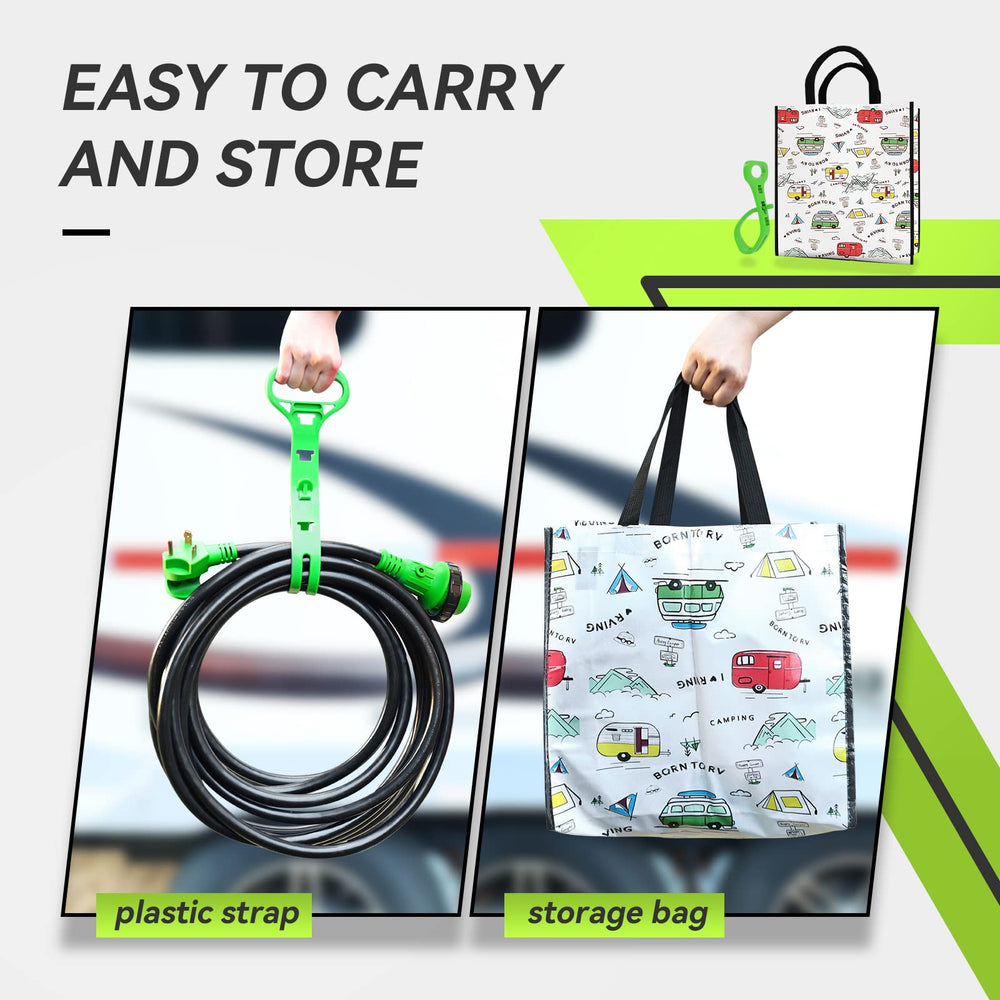 RVMATE included storage bag and strap for neat transport and protection