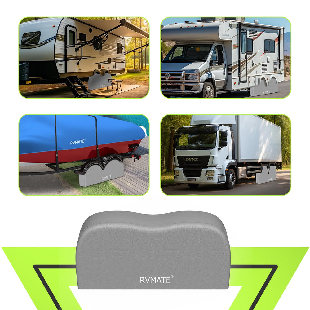 RVMATE splash test demonstrating waterproof surface keeping tires dry