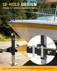 RVshark wide foot plate and galvanized tube improving stability on soft ground