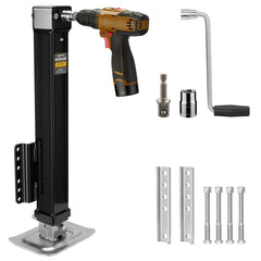 RVshark front view of A-frame jack showing robust construction and secure fit
