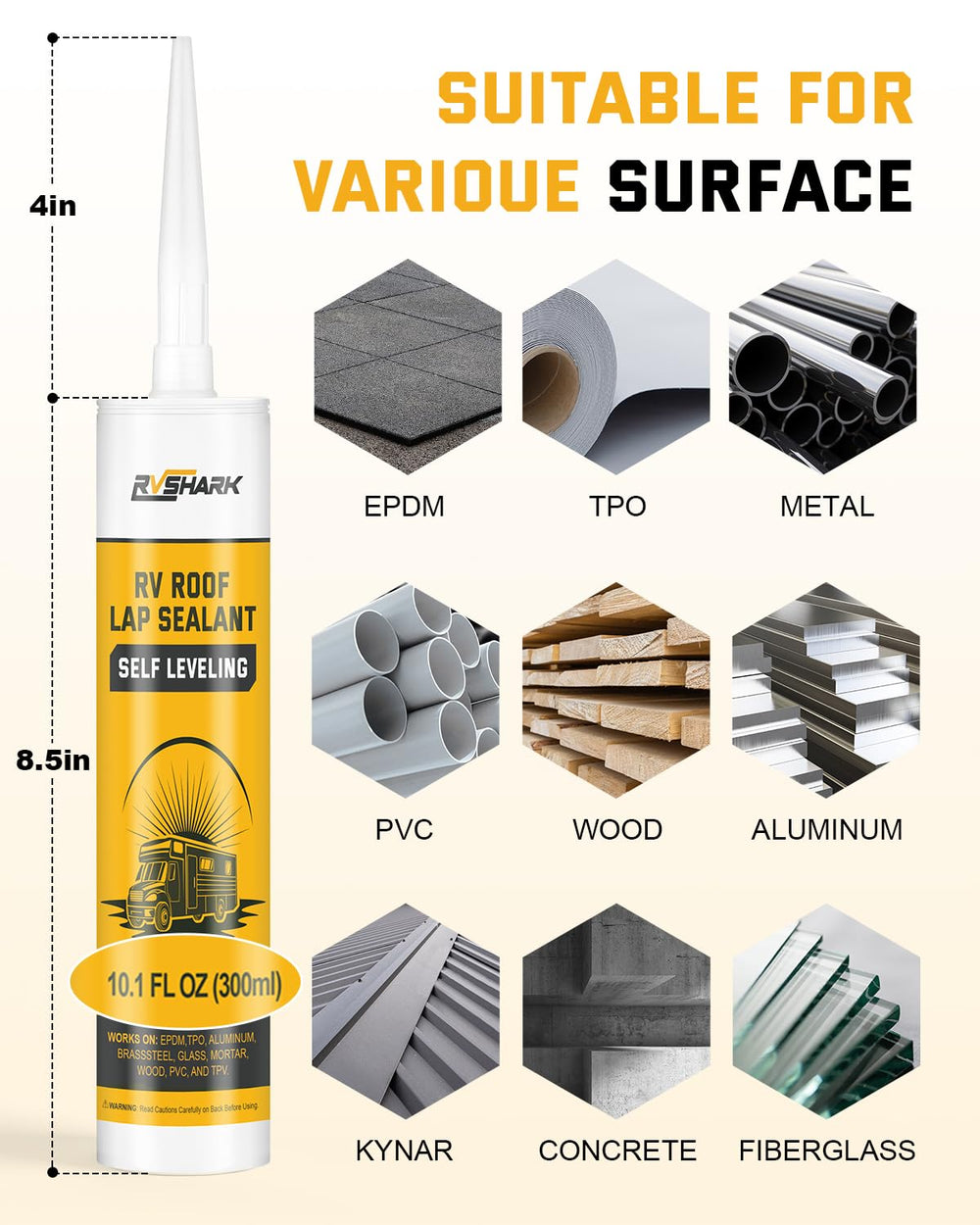 RVshark included replaceable nozzles and gloves for cleaner repairs