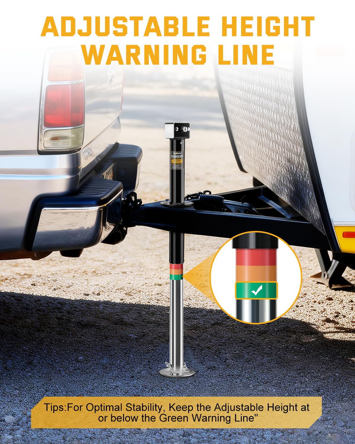 RVSHARK six hole a‑frame mount pattern offering stronger, universal trailer attachment